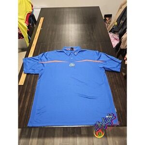 Nike Men's Blue Florida Gators Sphere Short Sleeve Polo Shirt Dry Size XXL